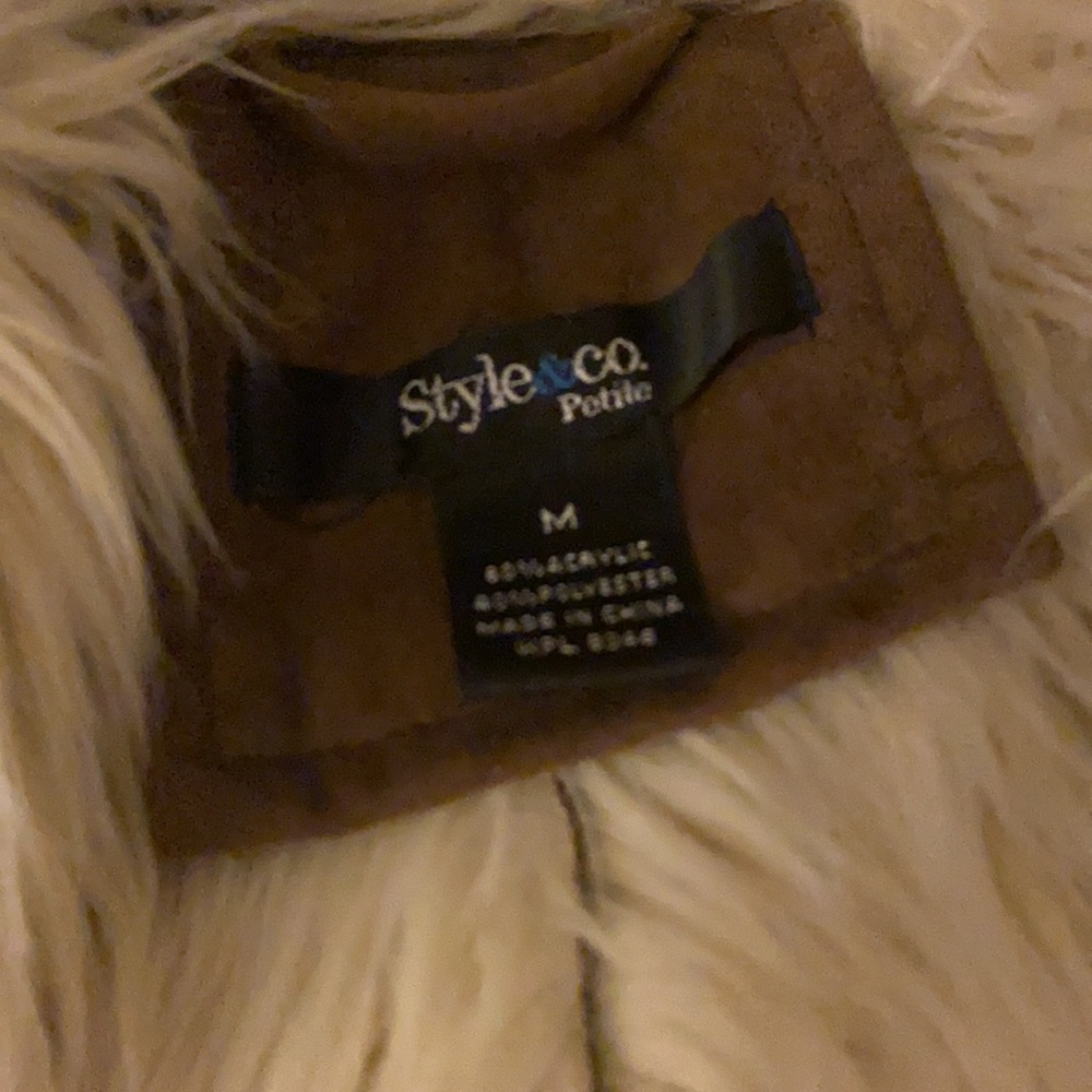 Sude stylish coat - Picture 5 of 5